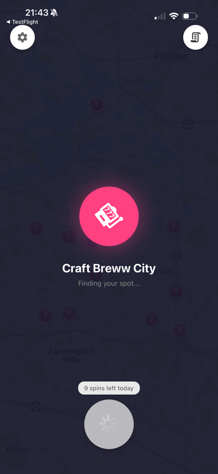 Shuffle animation in progress